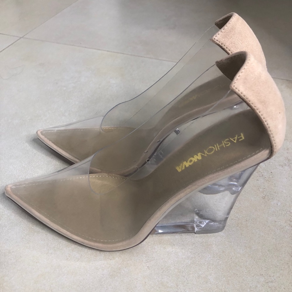 Fashion Nova Clear Heels